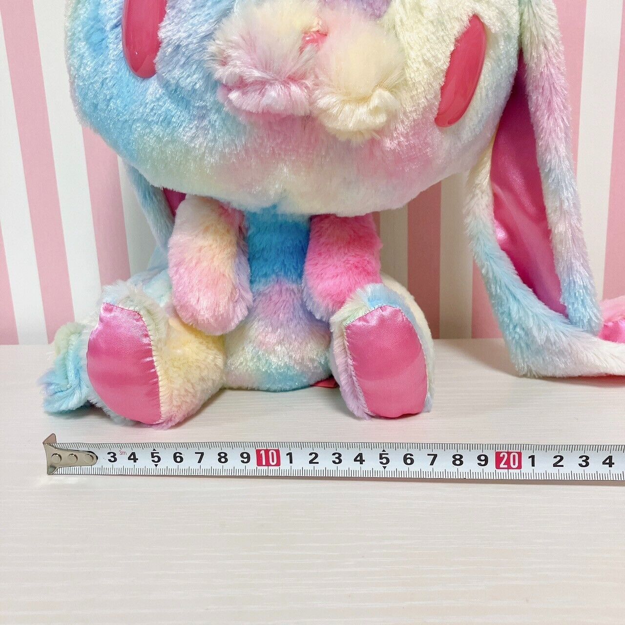 Hanyou Usagi All Purpose Rabbi Plush Rainbow Fantasy Fur Variation Pink Soft Toy