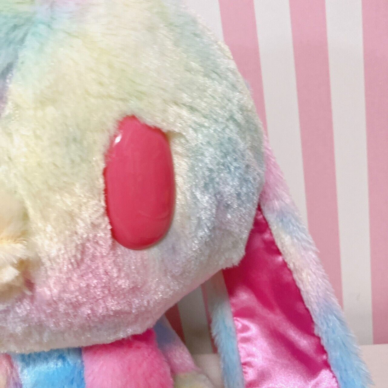 Hanyou Usagi All Purpose Rabbi Plush Rainbow Fantasy Fur Variation Pink Soft Toy