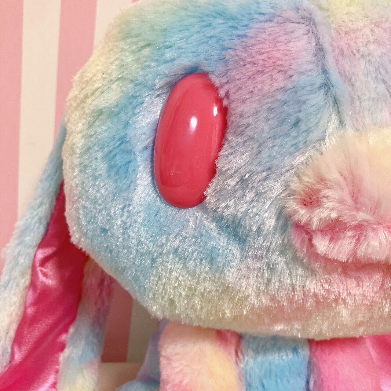 Hanyou Usagi All Purpose Rabbi Plush Rainbow Fantasy Fur Variation Pink Soft Toy