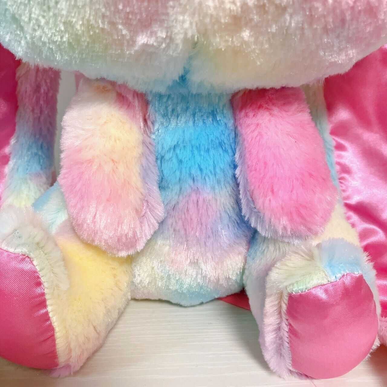 Hanyou Usagi All Purpose Rabbi Plush Rainbow Fantasy Fur Variation Pink Soft Toy