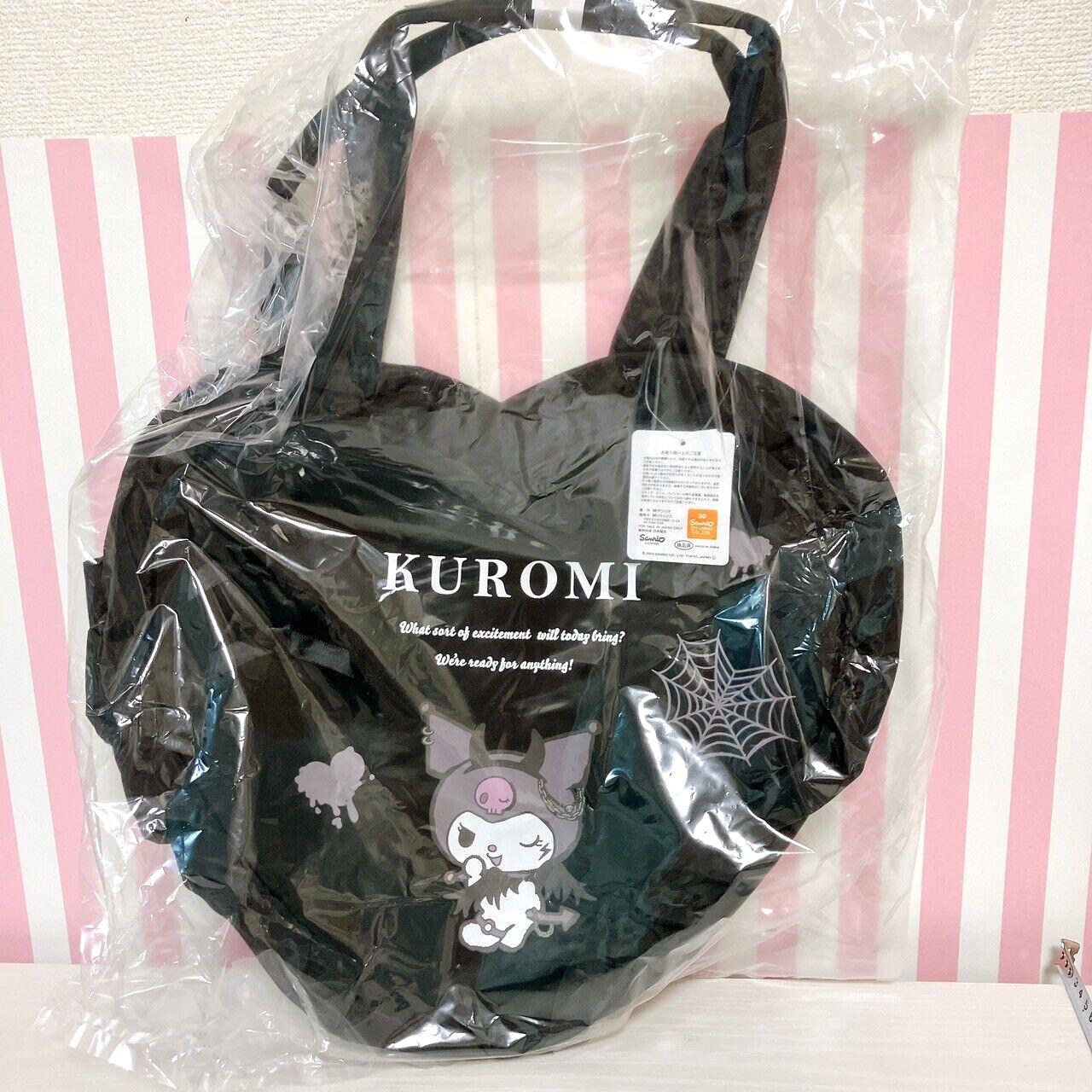 Sanrio Kuromi Avail Collaboration Black Heart Bag Handbag Rabbit Skull Kawaii