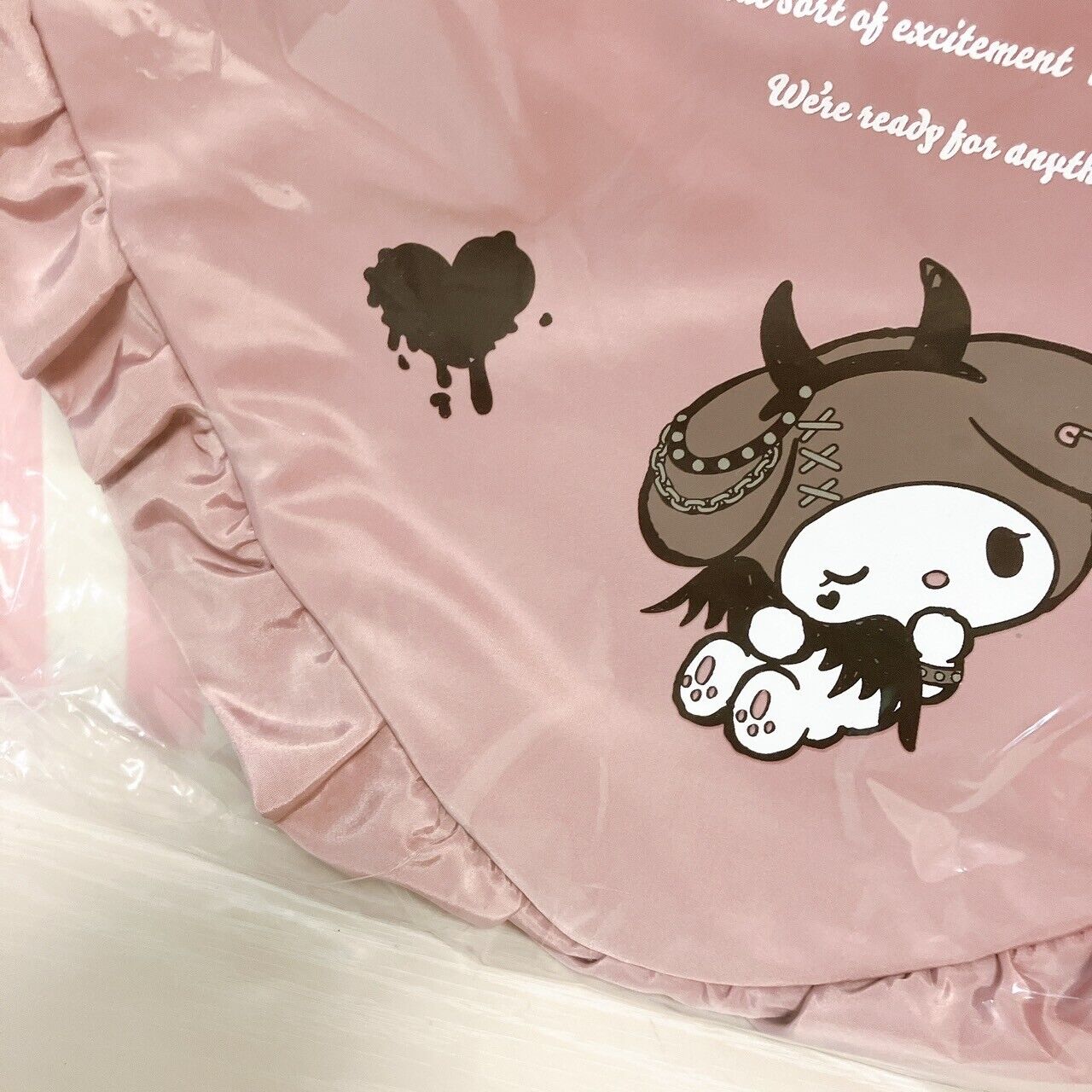 Sanrio My Melody Avail Collaboration Pink Heart Bag Handbag Rabbit Frill Ribbon