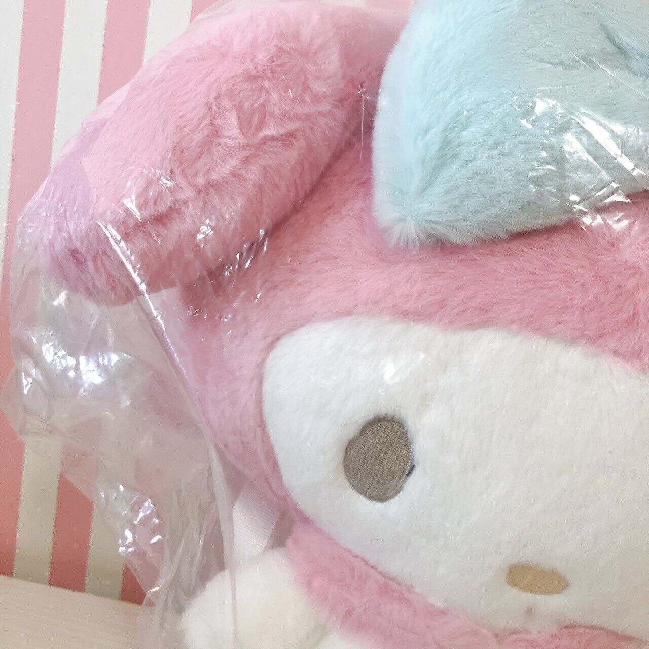 Sanrio My Melody Backpack Rucksack Bag Plush Doll Soft Toy Pink Ribbon Kawaii