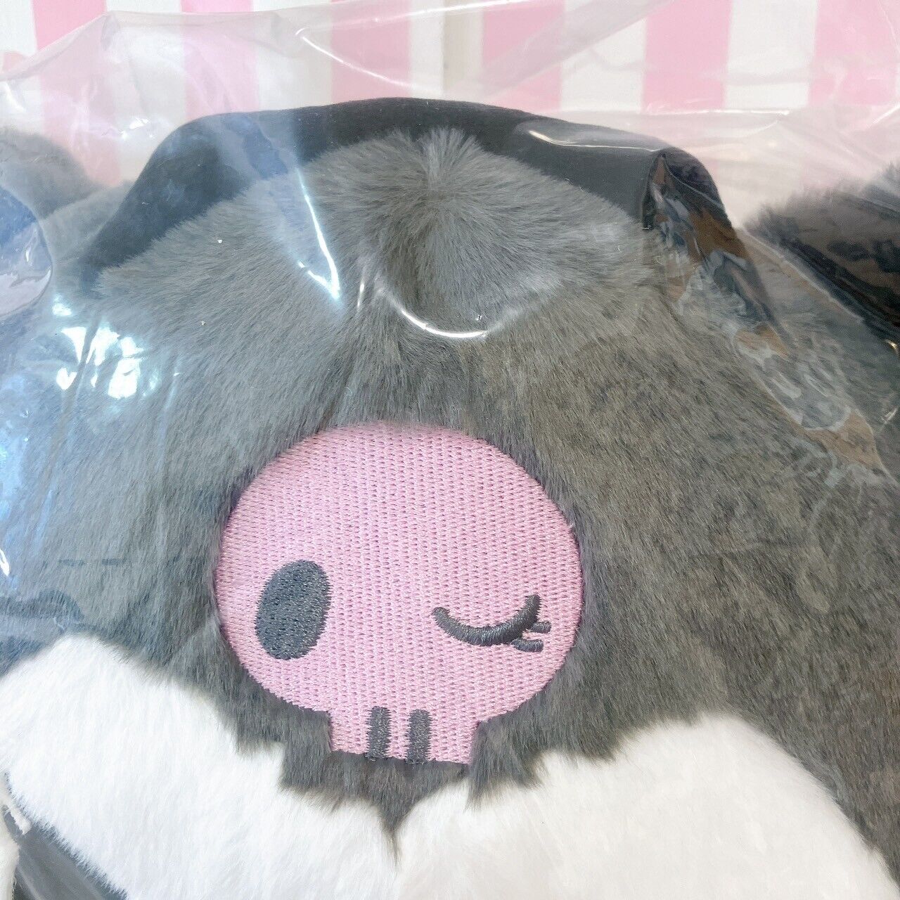 Sanrio Kuromi Backpack Rucksack Bag Plush Doll Soft Toy Skull Kawaii Character