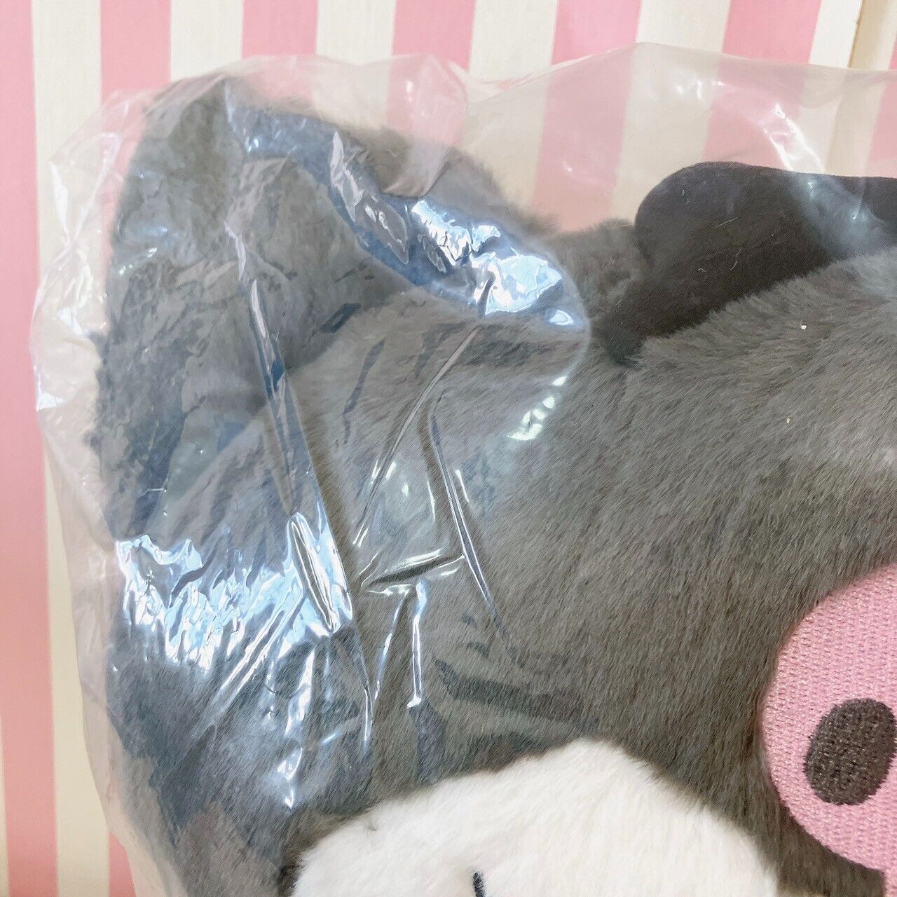 Sanrio Kuromi Backpack Rucksack Bag Plush Doll Soft Toy Skull Kawaii Character