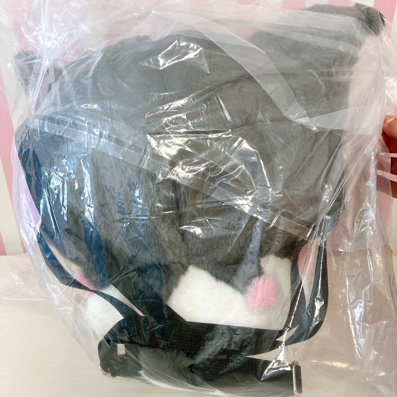 Sanrio Kuromi Backpack Rucksack Bag Plush Doll Soft Toy Skull Kawaii Character