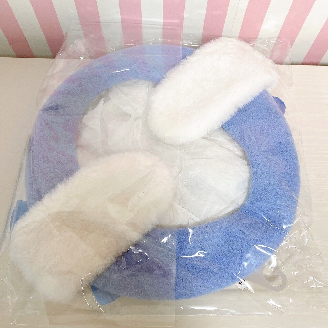 Sanrio Cinnamoroll Avail Collaboration Beret Hat Blue Ears Ribbon Fluffy Kawaii