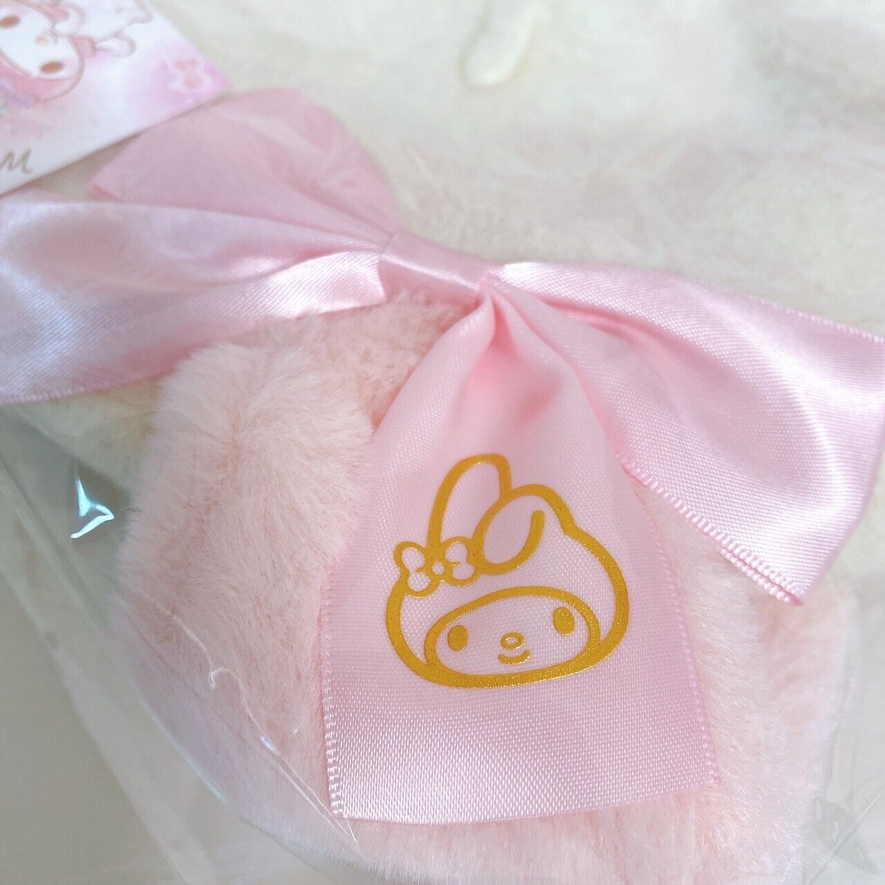 Sanrio My Melody Avail Collaboration Beret Hat Pink White Ears Ribbon Fluffy