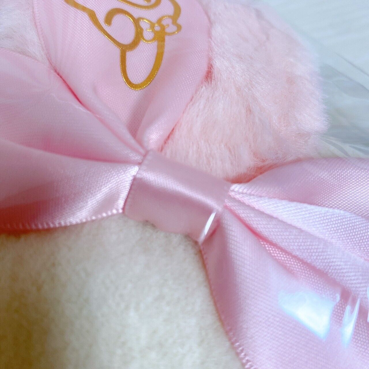 Sanrio My Melody Avail Collaboration Beret Hat Pink White Ears Ribbon Fluffy