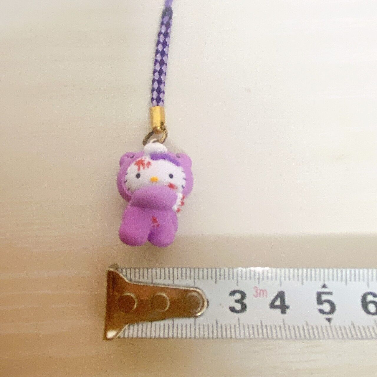 Gloomy Bear Sanrio Hello Kitty Collaboration Strap Hokkaido Limited Lavender