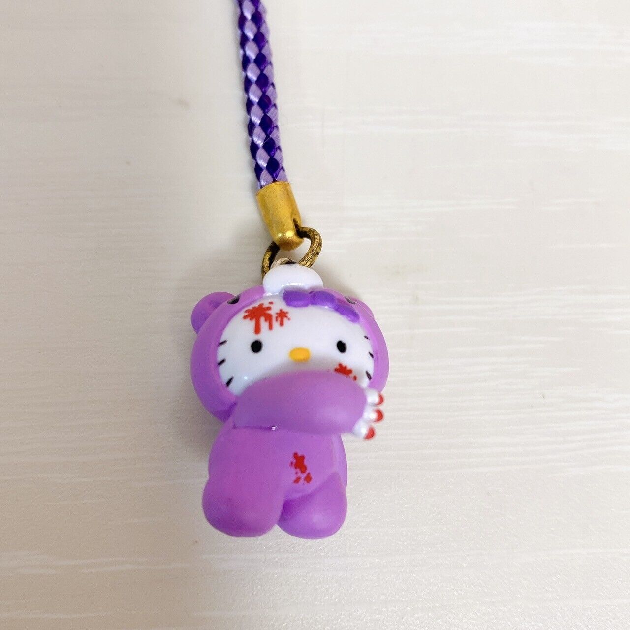 Gloomy Bear Sanrio Hello Kitty Collaboration Strap Hokkaido Limited Lavender