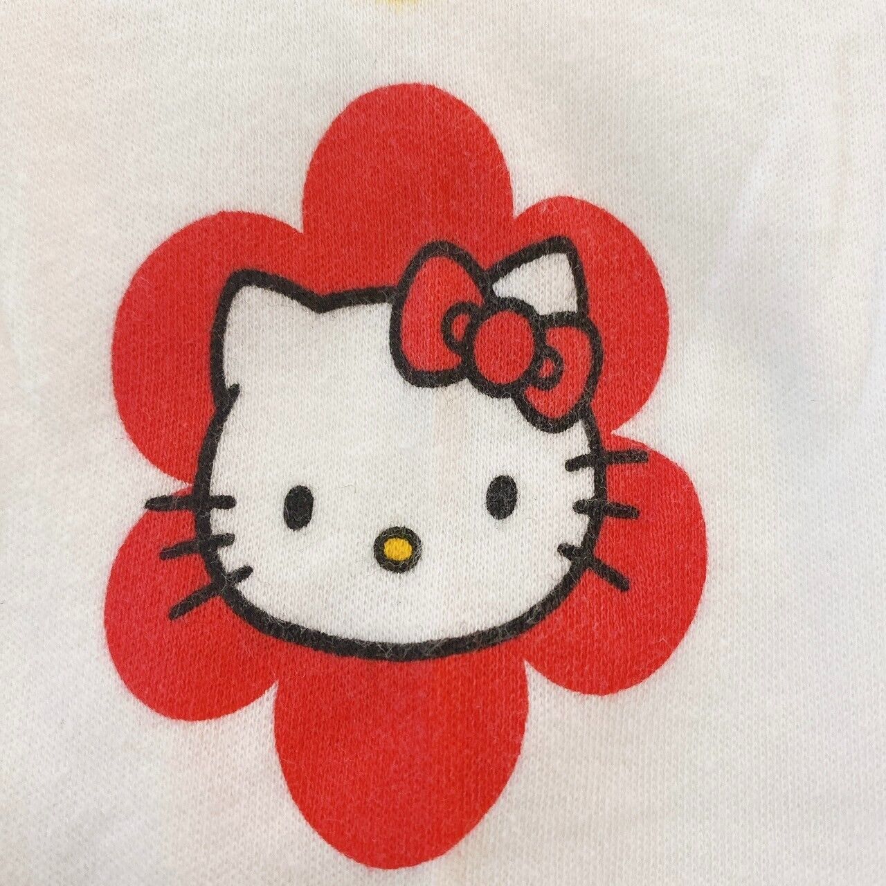 Sanrio Hello Kitty Long Sleeve T-shirt 120cm Tops White Bear Rabbit Cat Flower