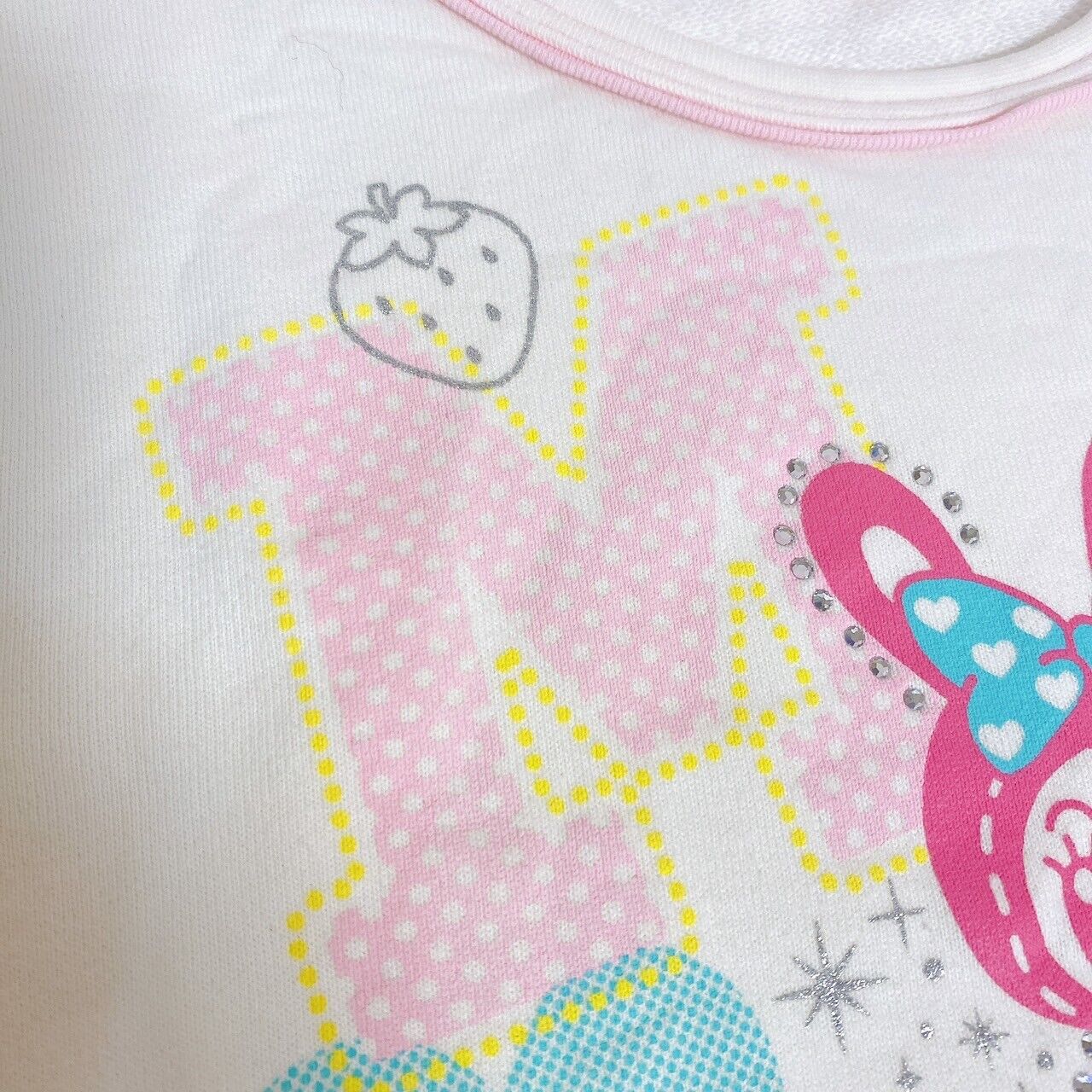 Mezzo Piano Sweatshirt Clothes 150cm White Berrie-chan Candy Rabbit M Cherry