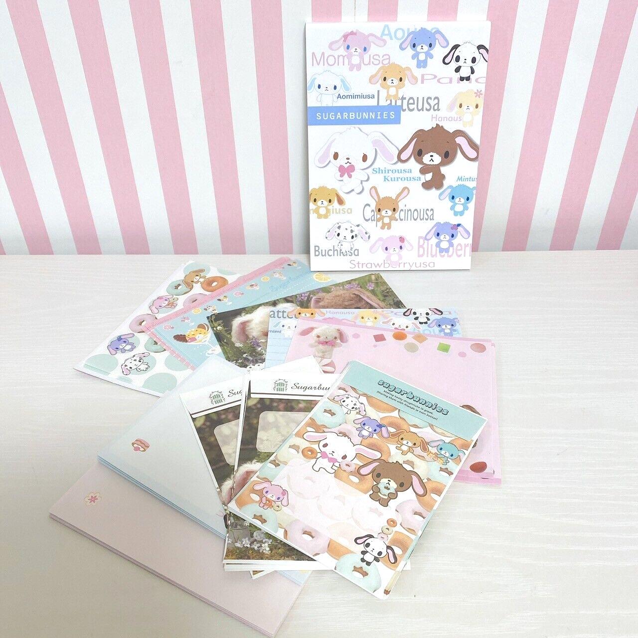 Sanrio Sugarbunnies Bunnies Letter Writing Envelope Set Stationery Shirousa Rare