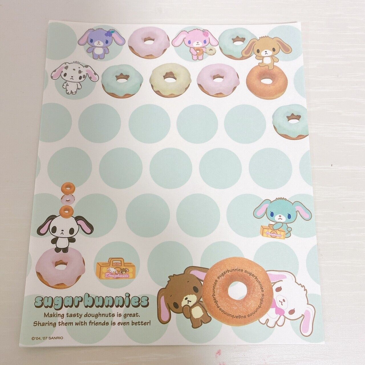 Sanrio Sugarbunnies Bunnies Letter Writing Envelope Set Stationery Shirousa Rare