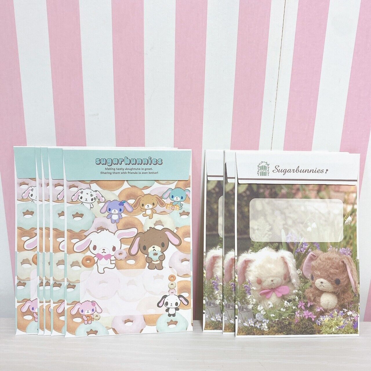 Sanrio Sugarbunnies Bunnies Letter Writing Envelope Set Stationery Shirousa Rare