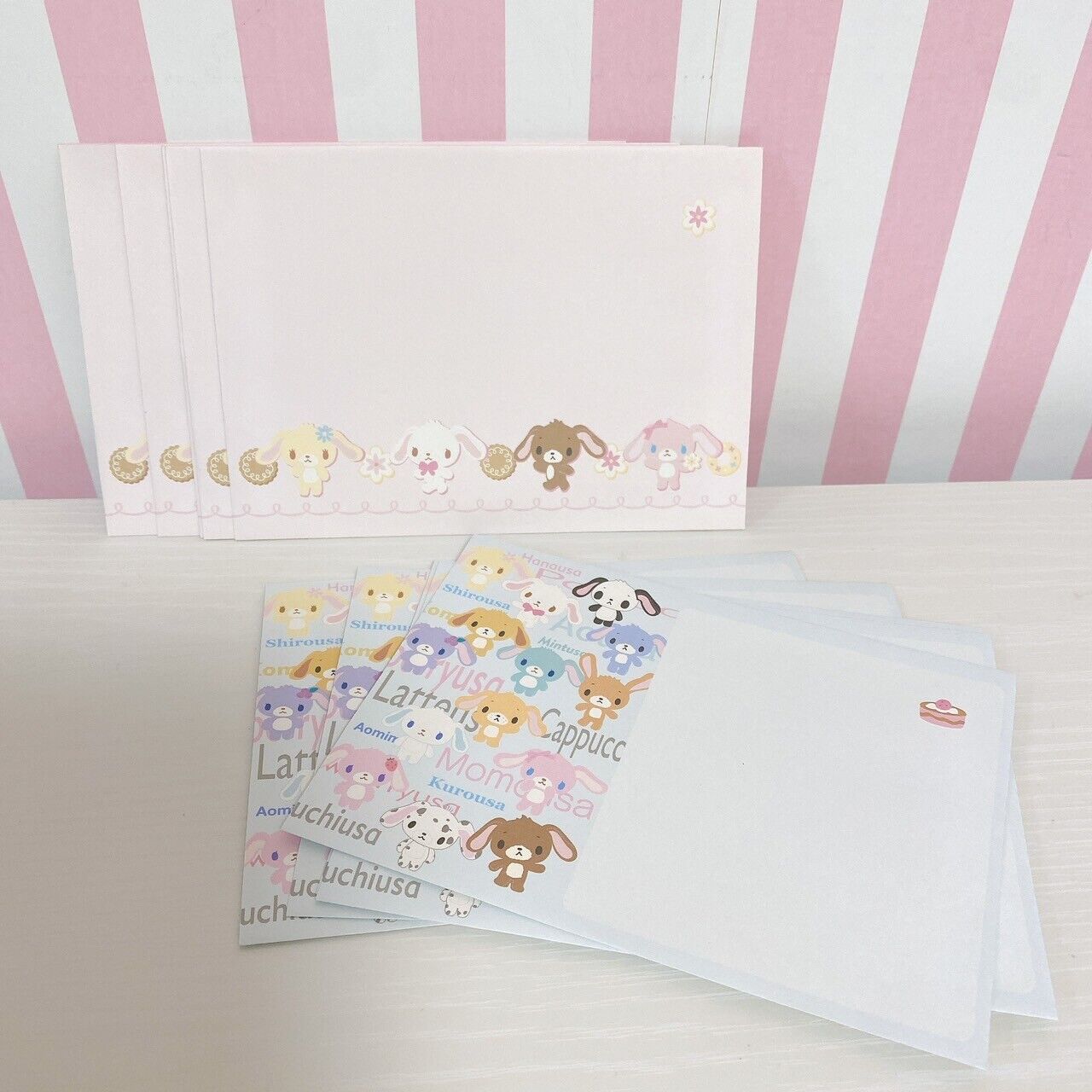 Sanrio Sugarbunnies Bunnies Letter Writing Envelope Set Stationery Shirousa Rare