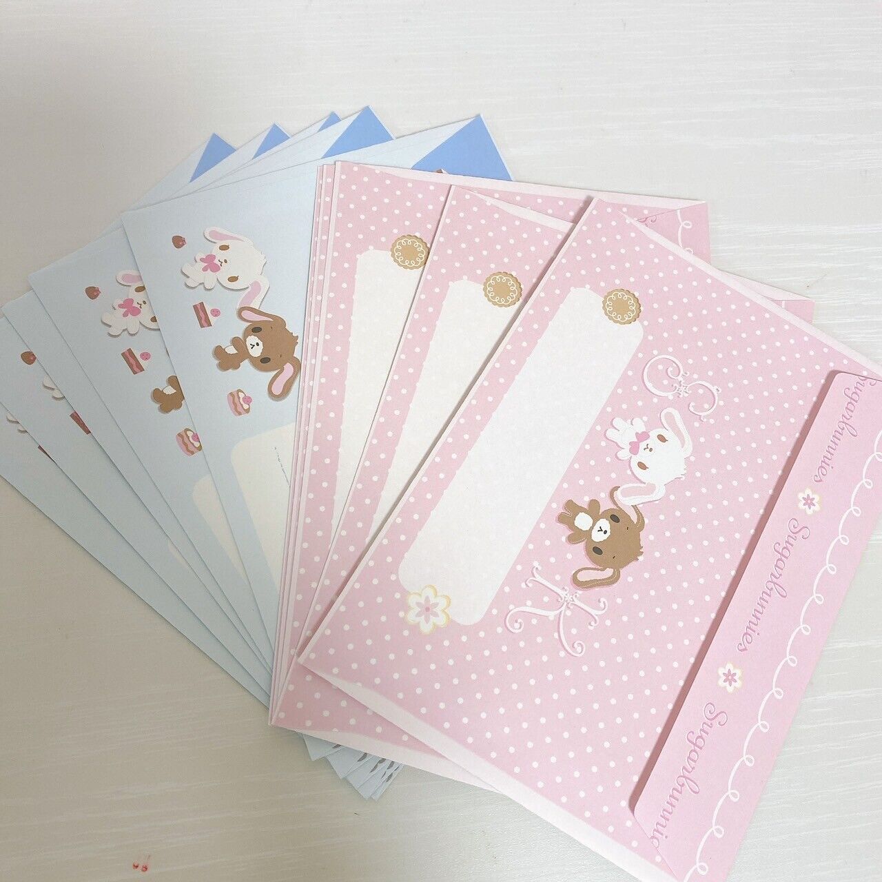 Sanrio Sugarbunnies Bunnies Letter Writing Envelope Set Stationery Shirousa Rare