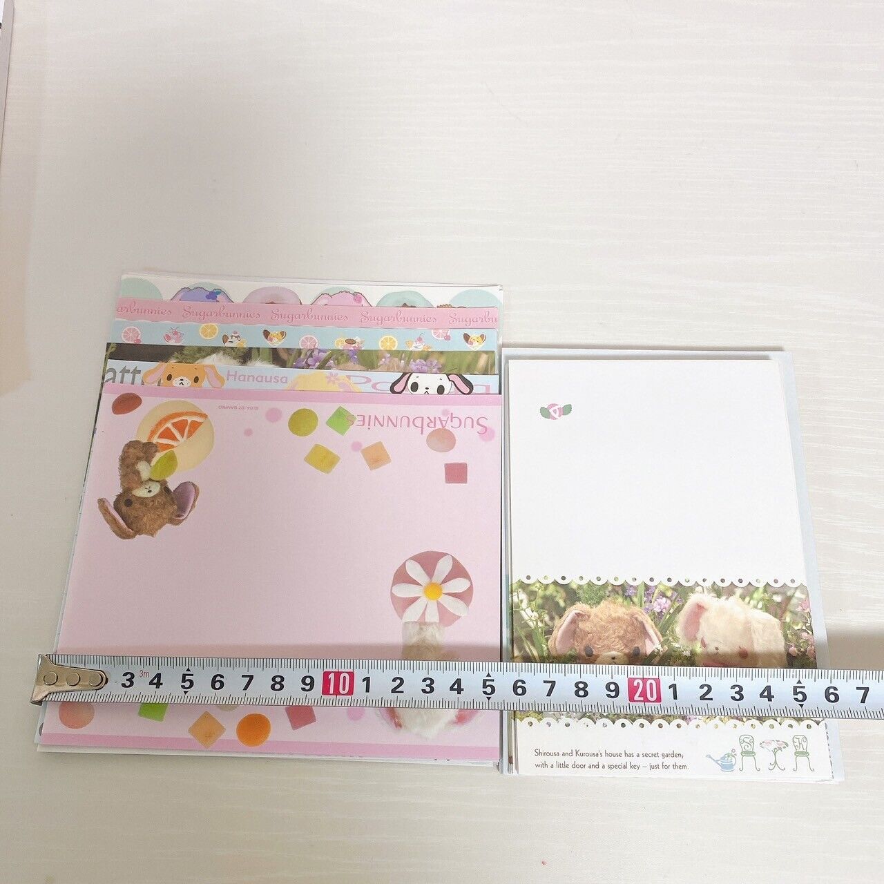 Sanrio Sugarbunnies Bunnies Letter Writing Envelope Set Stationery Shirousa Rare