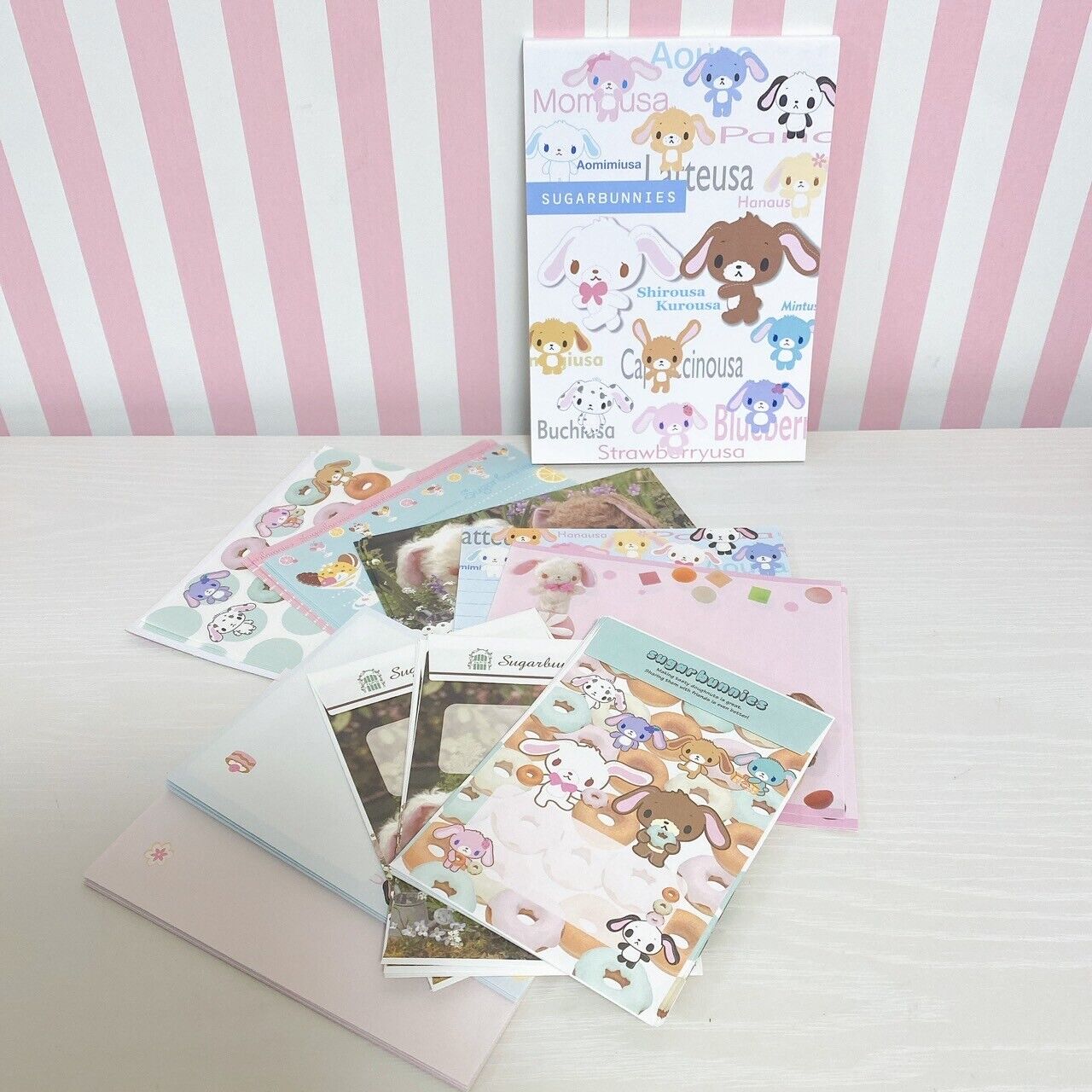 Sanrio Sugarbunnies Bunnies Letter Writing Envelope Set Stationery Shirousa Rare