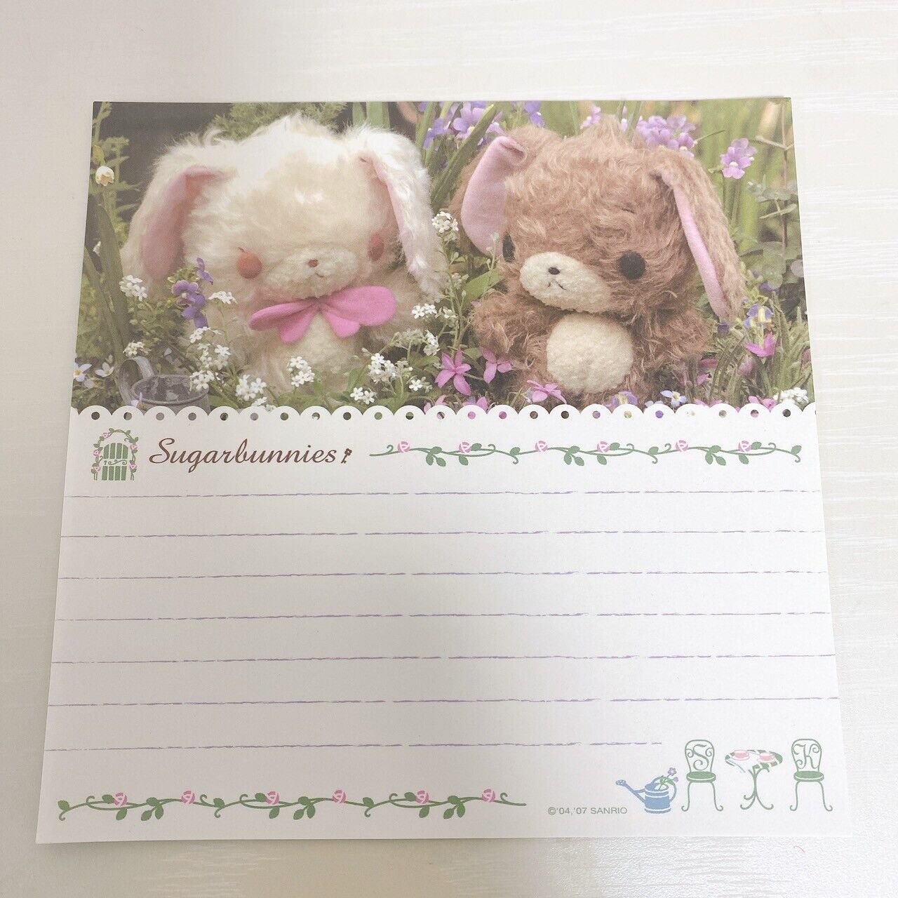 Sanrio Sugarbunnies Bunnies Letter Writing Envelope Set Stationery Shirousa Rare