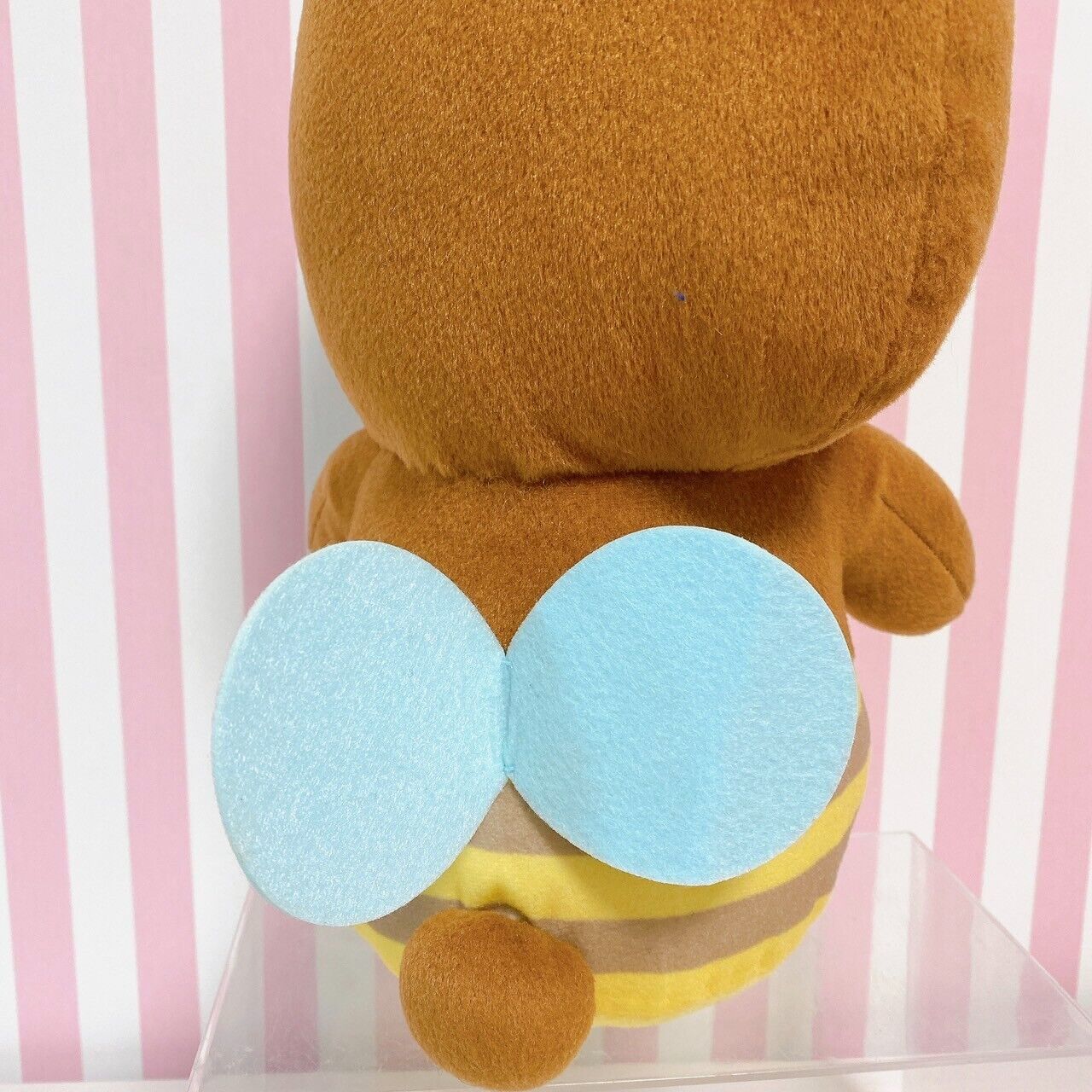 San-X Rilakkuma Chairoikoguma Plush Soft Stuffed Toy Brown Bee Costume Honey