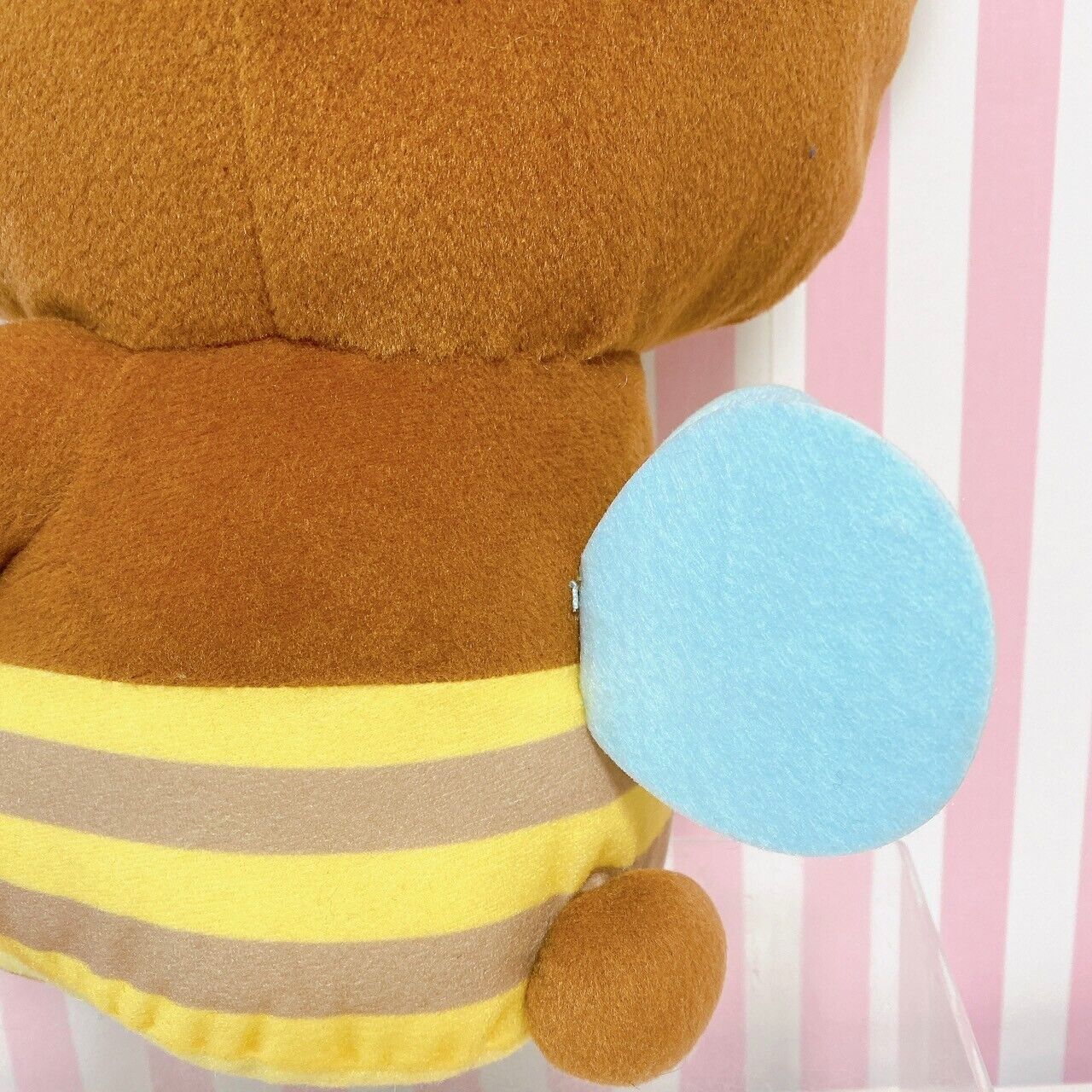 San-X Rilakkuma Chairoikoguma Plush Soft Stuffed Toy Brown Bee Costume Honey