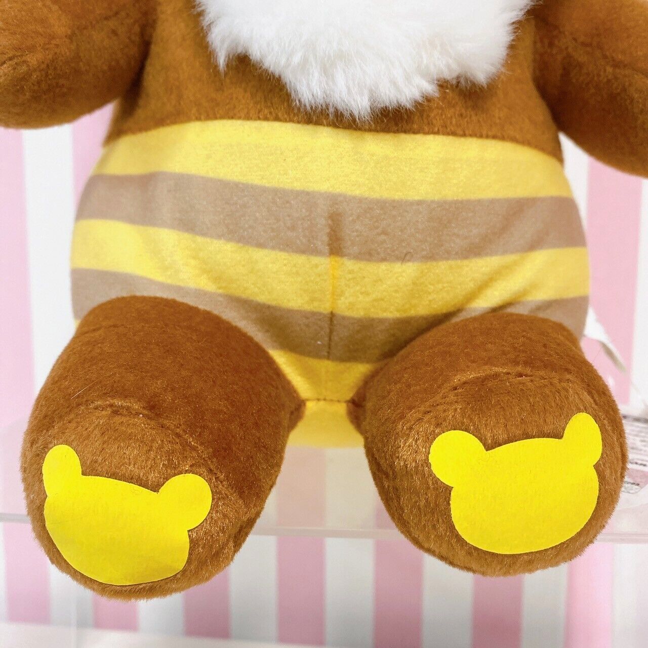 San-X Rilakkuma Chairoikoguma Plush Soft Stuffed Toy Brown Bee Costume Honey