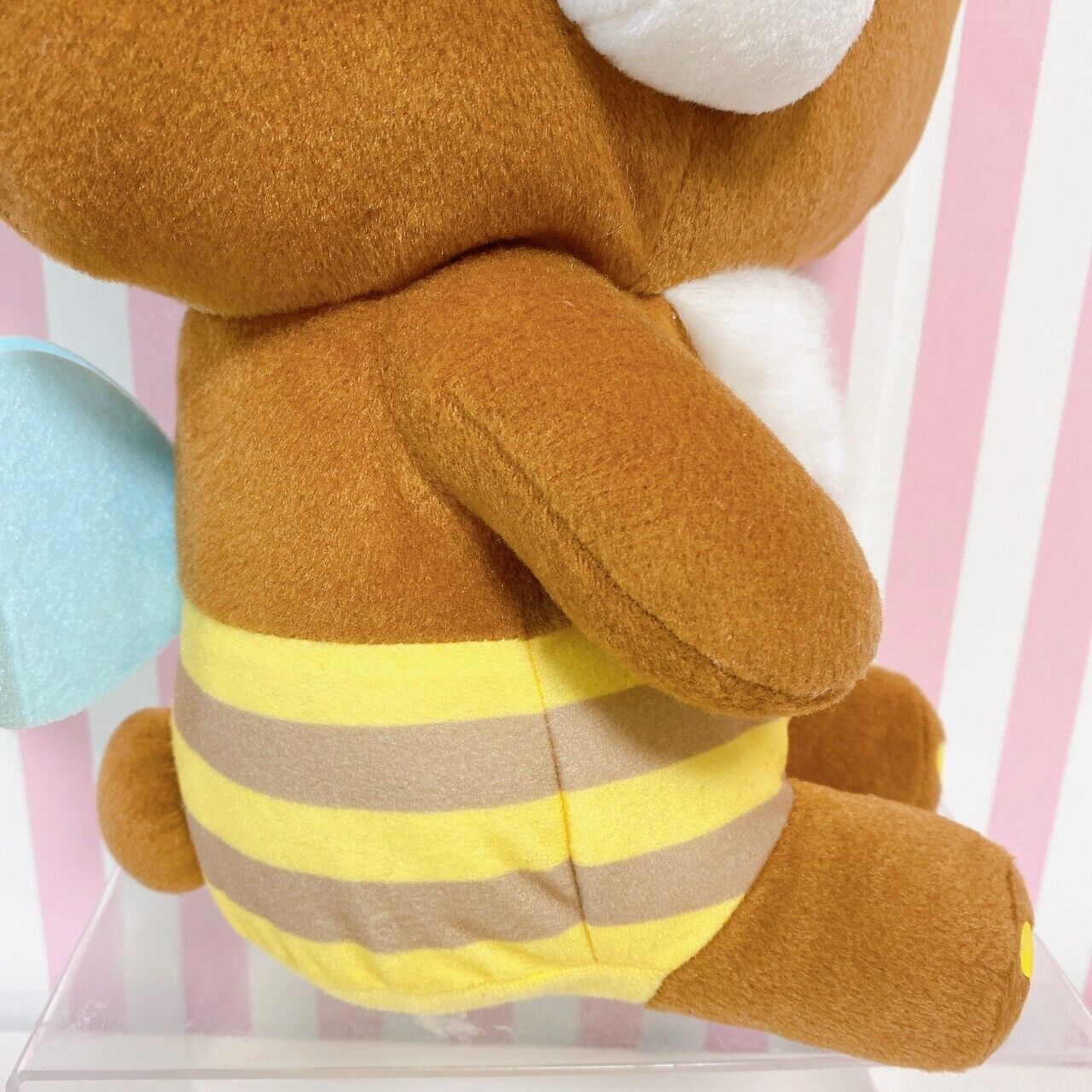 San-X Rilakkuma Chairoikoguma Plush Soft Stuffed Toy Brown Bee Costume Honey