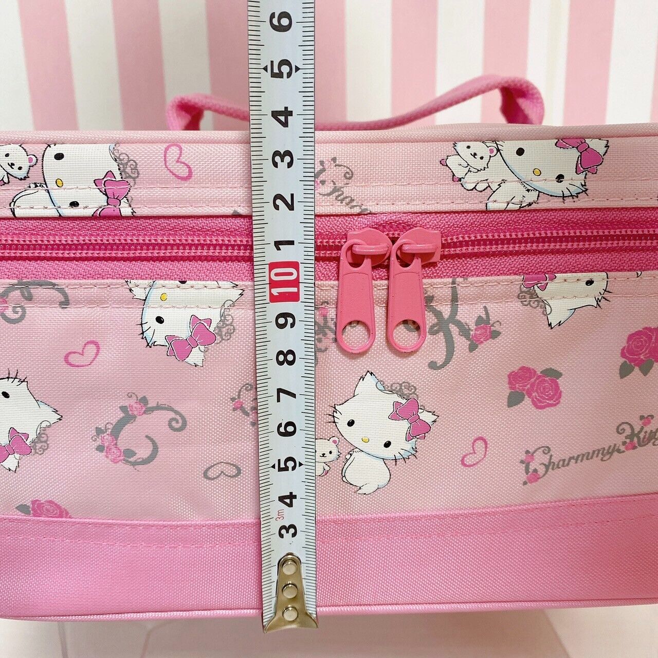 Sanrio Charmmy Charmy Kitty Picnic Set Lunch Box Bag Pink Cat Rose Kawaii Rare