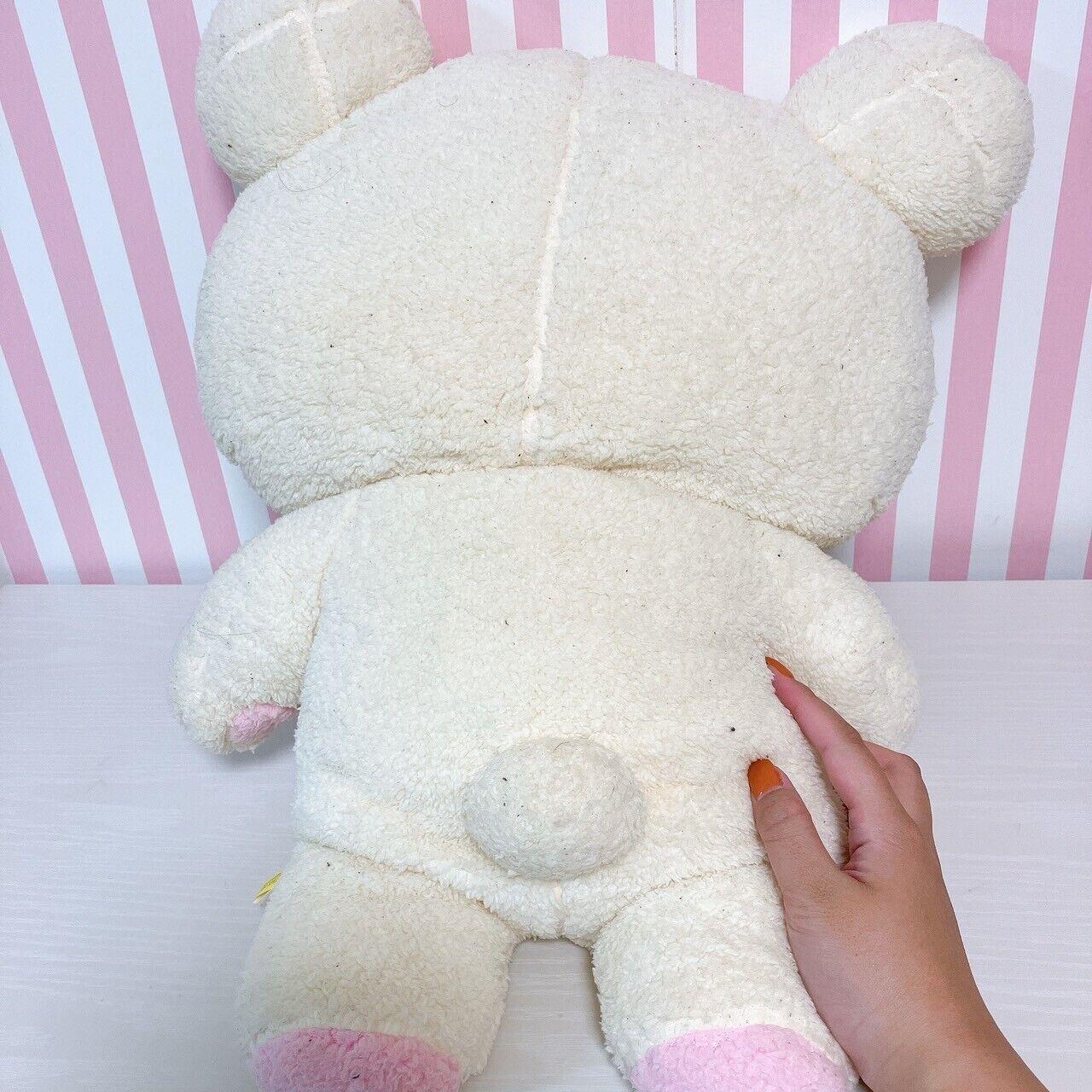 San-X Rilakkuma Korilakkuma White Bear Plush Soft Stuffed Toy Doll XL Premium