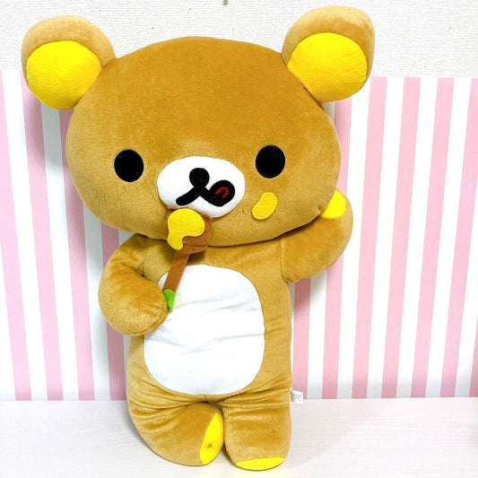 San-X Rilakkuma Plush Soft Stuffed Toy Bear Brown Fluffy Honey Harvest Festival