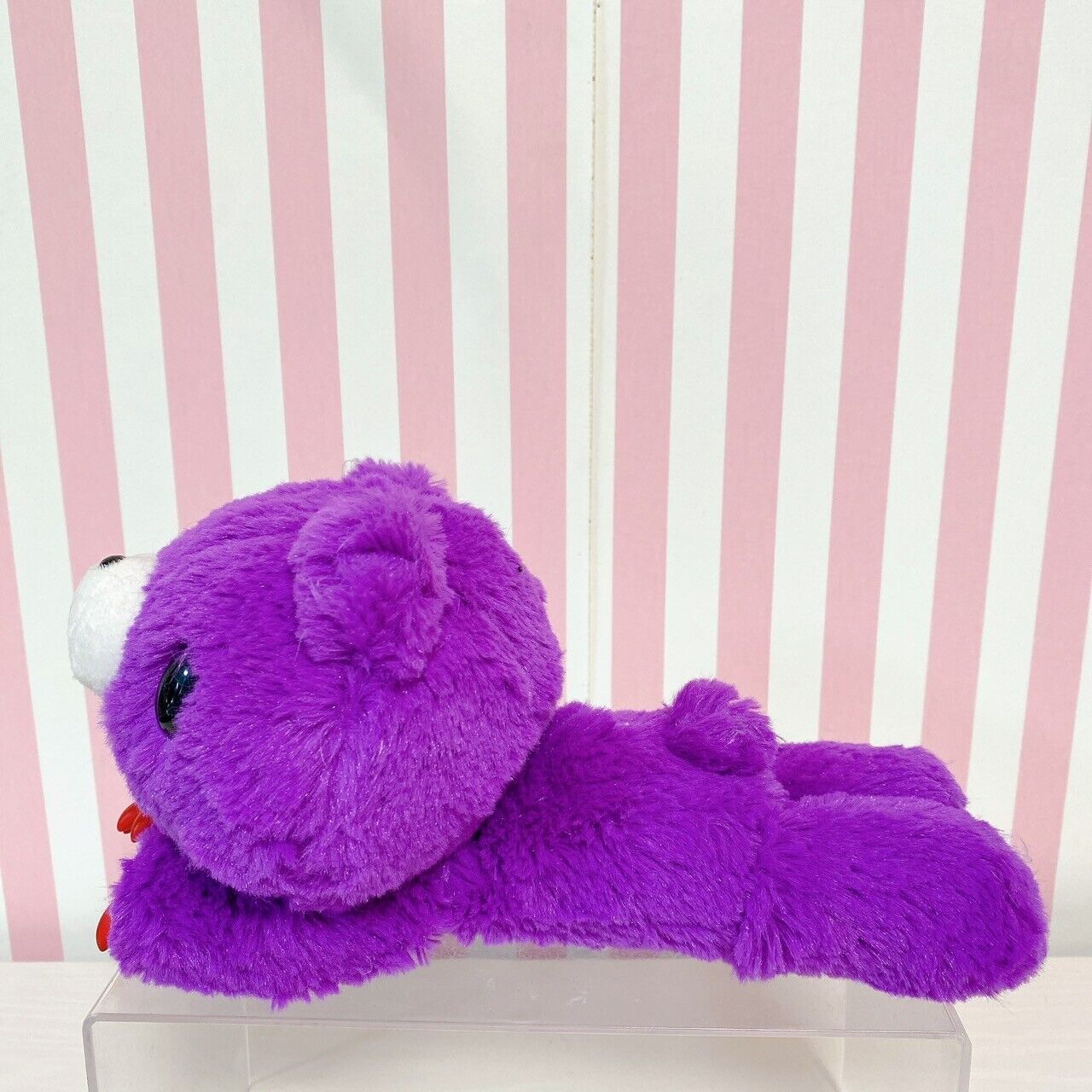 TAiTo Gloomy Bear Bloody Purple Plush Doll Soft Stuffed Toy Lying Fluffy CGP-185