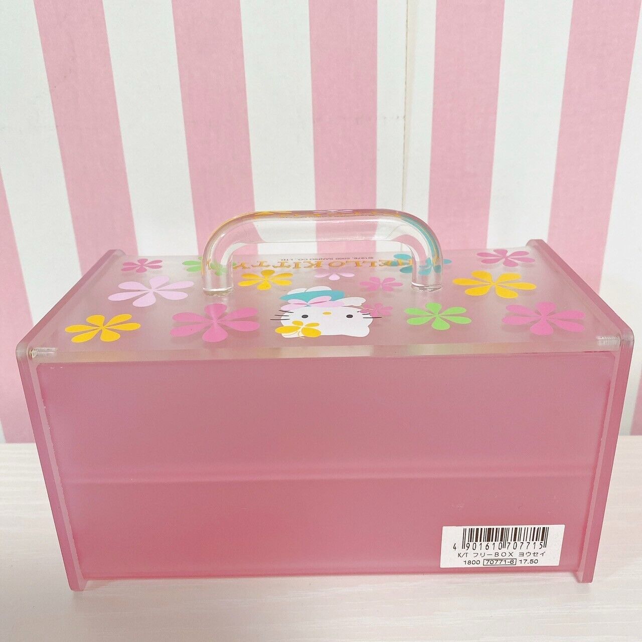 Sanrio Hello Kitty Accessory Case Box Pink Flower Cat Cleanness Angel Character