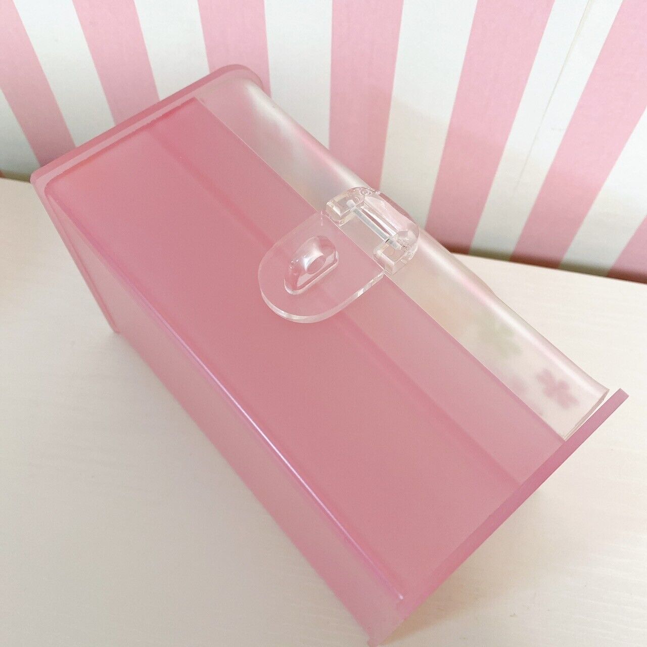 Sanrio Hello Kitty Accessory Case Box Pink Flower Cat Cleanness Angel Character