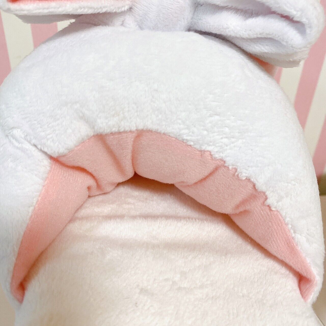 Hanyou Usagi All Purpose Rabbit Slippers Room Shoes White Plush Rabbit Kawaii