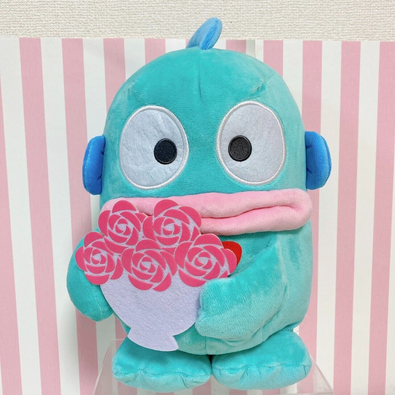 Sanrio Hangyodon Soft Stuffed Plush Toy Doll Love Proposal Big Bouquet Rose Rare