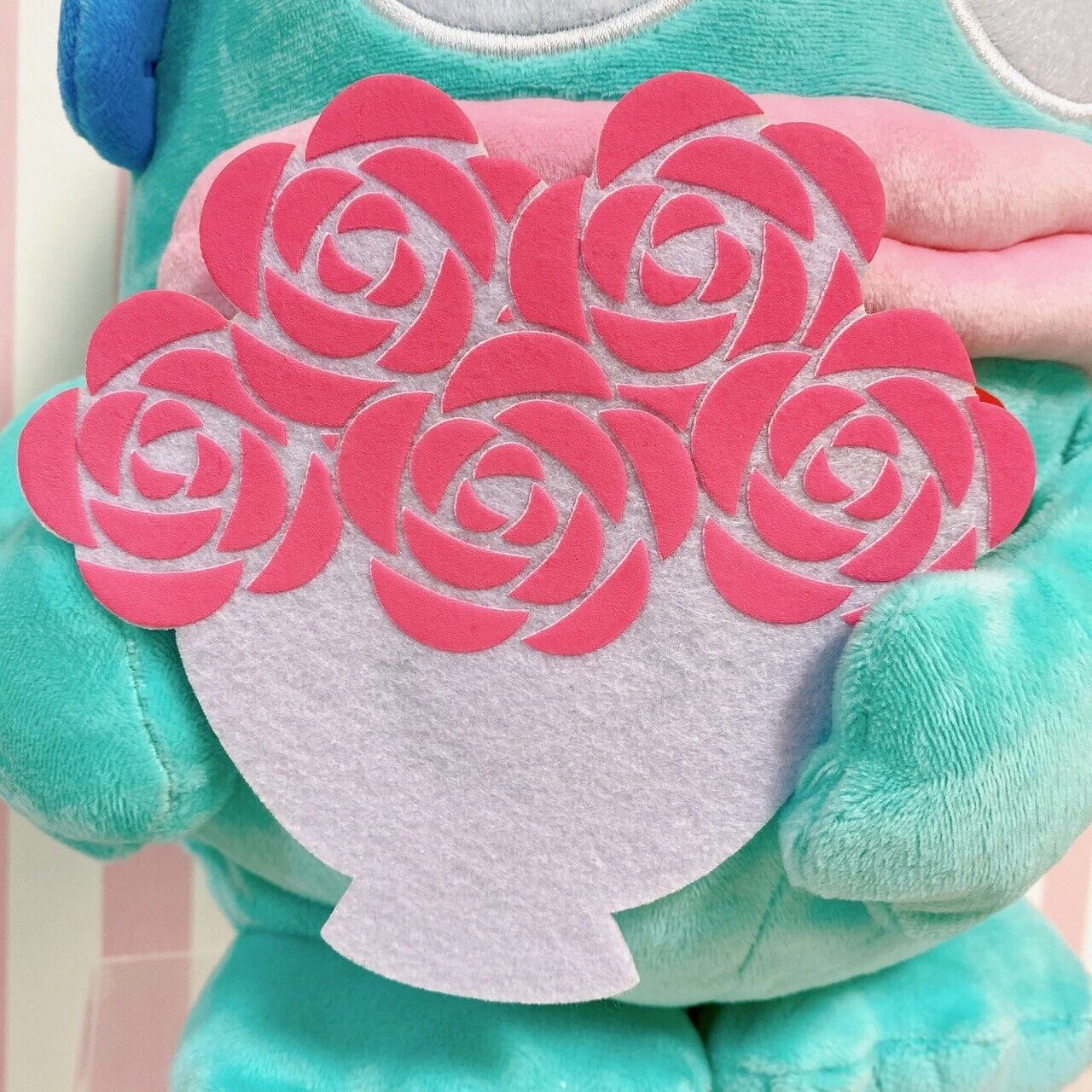 Sanrio Hangyodon Soft Stuffed Plush Toy Doll Love Proposal Big Bouquet Rose Rare