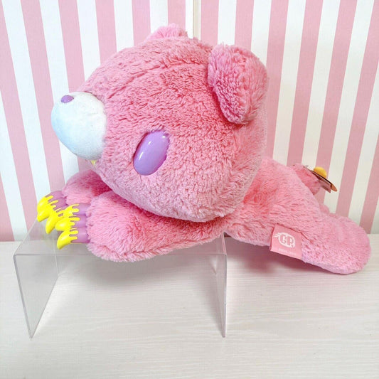 TAiTo Gloomy Bloody Bear Pink Plush Lying Soft Stuffed Toy Chax GP  CGP-344