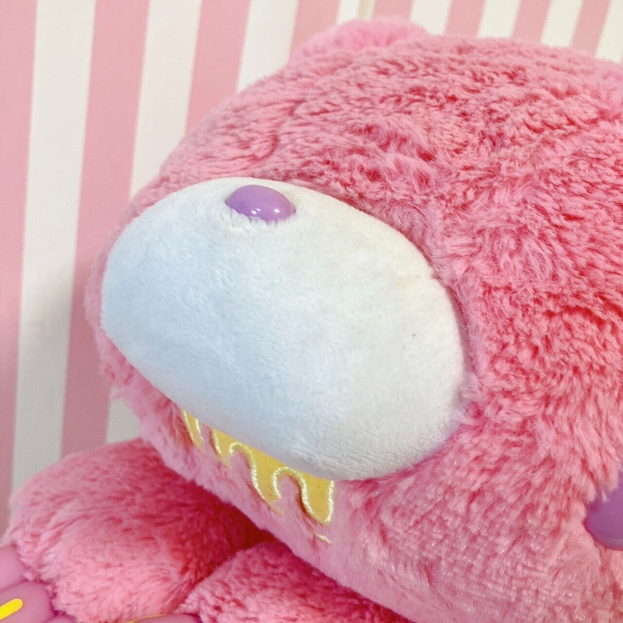 TAiTo Gloomy Bloody Bear Pink Plush Lying Soft Stuffed Toy Chax GP  CGP-344