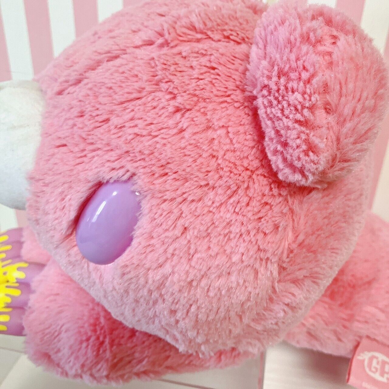 TAiTo Gloomy Bloody Bear Pink Plush Lying Soft Stuffed Toy Chax GP  CGP-344