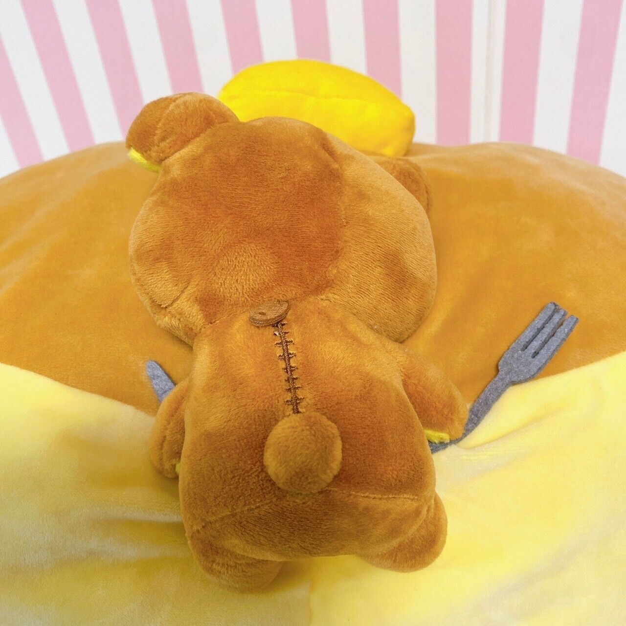 San-x Rilakkuma Cushion Pancake Plush Sweets Brown Bear Butter Fluffy XL Kawaii