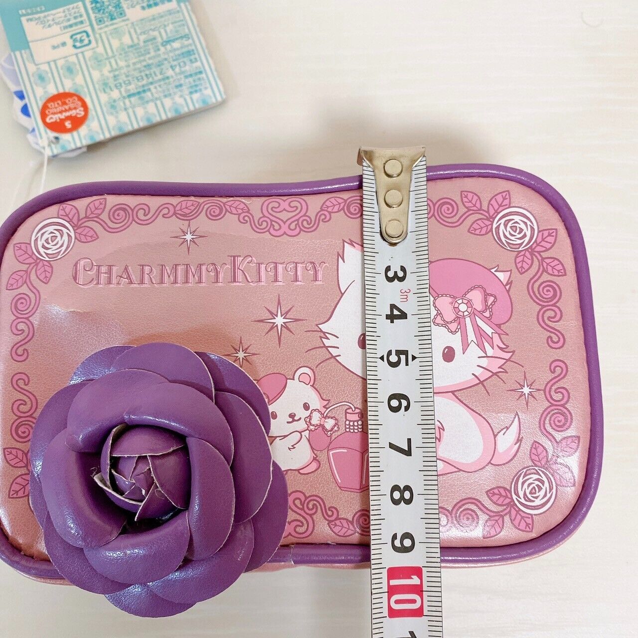 Sanrio Charmmy Charmy Kitty Pouch Rose Flower Pink Purple Perfume Cat Kawaii