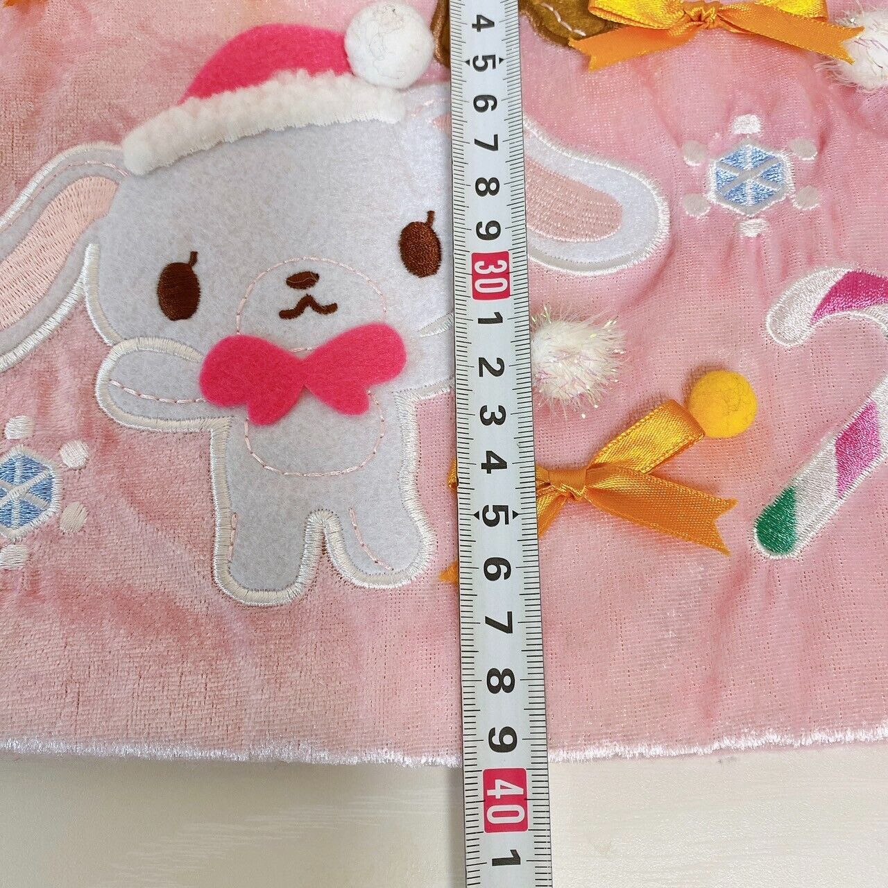 Sanrio Sugar Bunnies Christmas Socks Stocking Xmas Tree Pink Ribbon Snow Rabbit