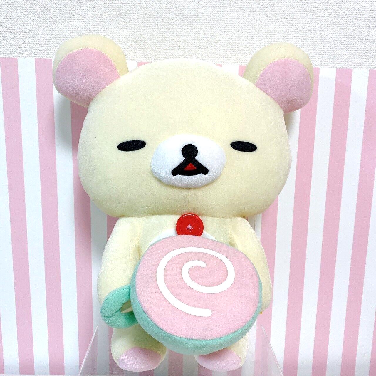 San-X Korilakkuma Plush Soft Stuffed Toy White Bear Sakura Cherry Blossom Doll