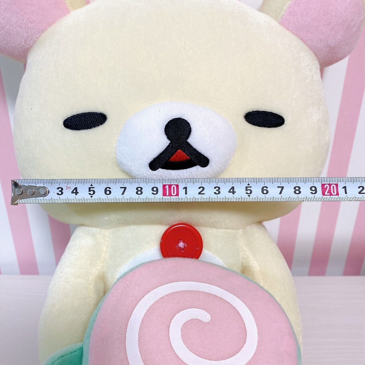 San-X Korilakkuma Plush Soft Stuffed Toy White Bear Sakura Cherry Blossom Doll