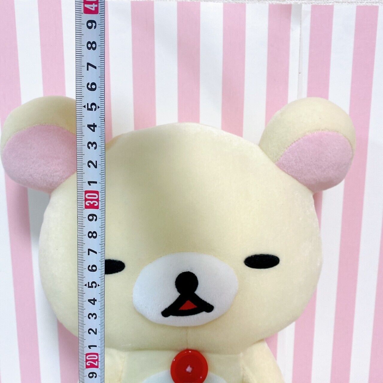 San-X Korilakkuma Plush Soft Stuffed Toy White Bear Sakura Cherry Blossom Doll