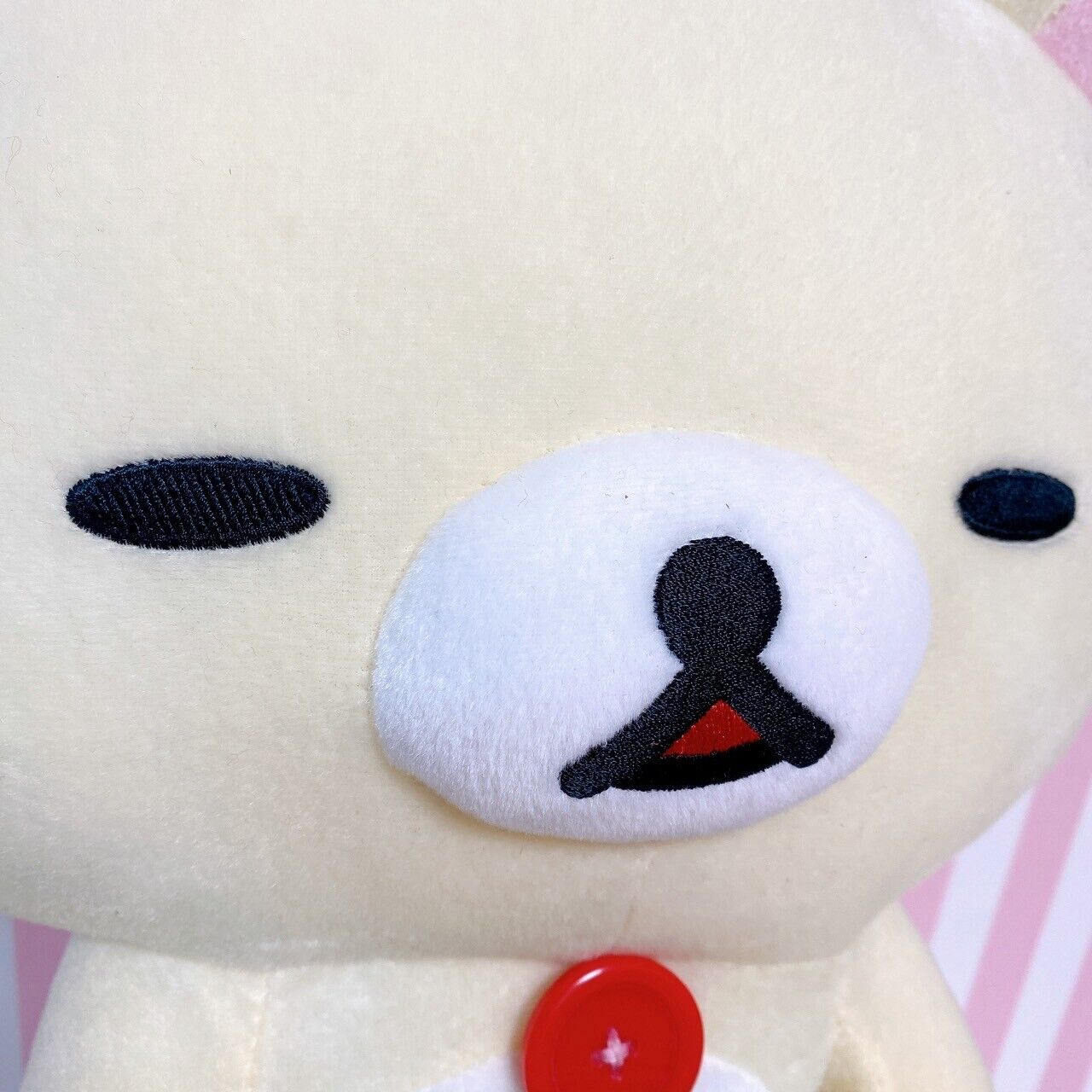 San-X Korilakkuma Plush Soft Stuffed Toy White Bear Sakura Cherry Blossom Doll