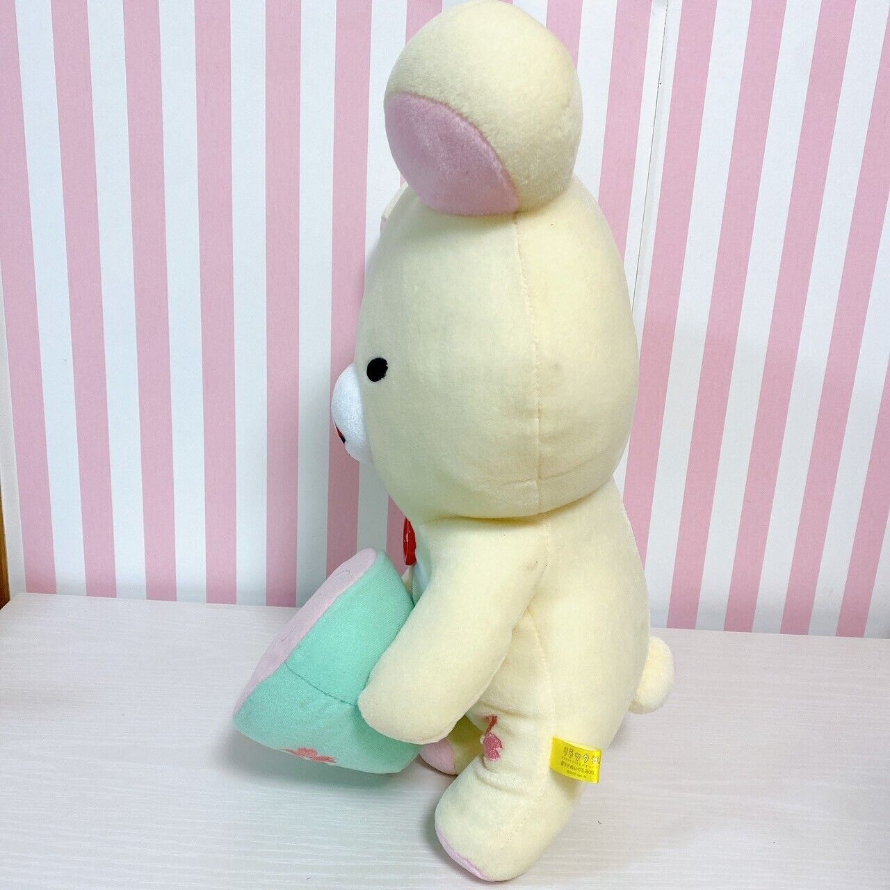 San-X Korilakkuma Plush Soft Stuffed Toy White Bear Sakura Cherry Blossom Doll