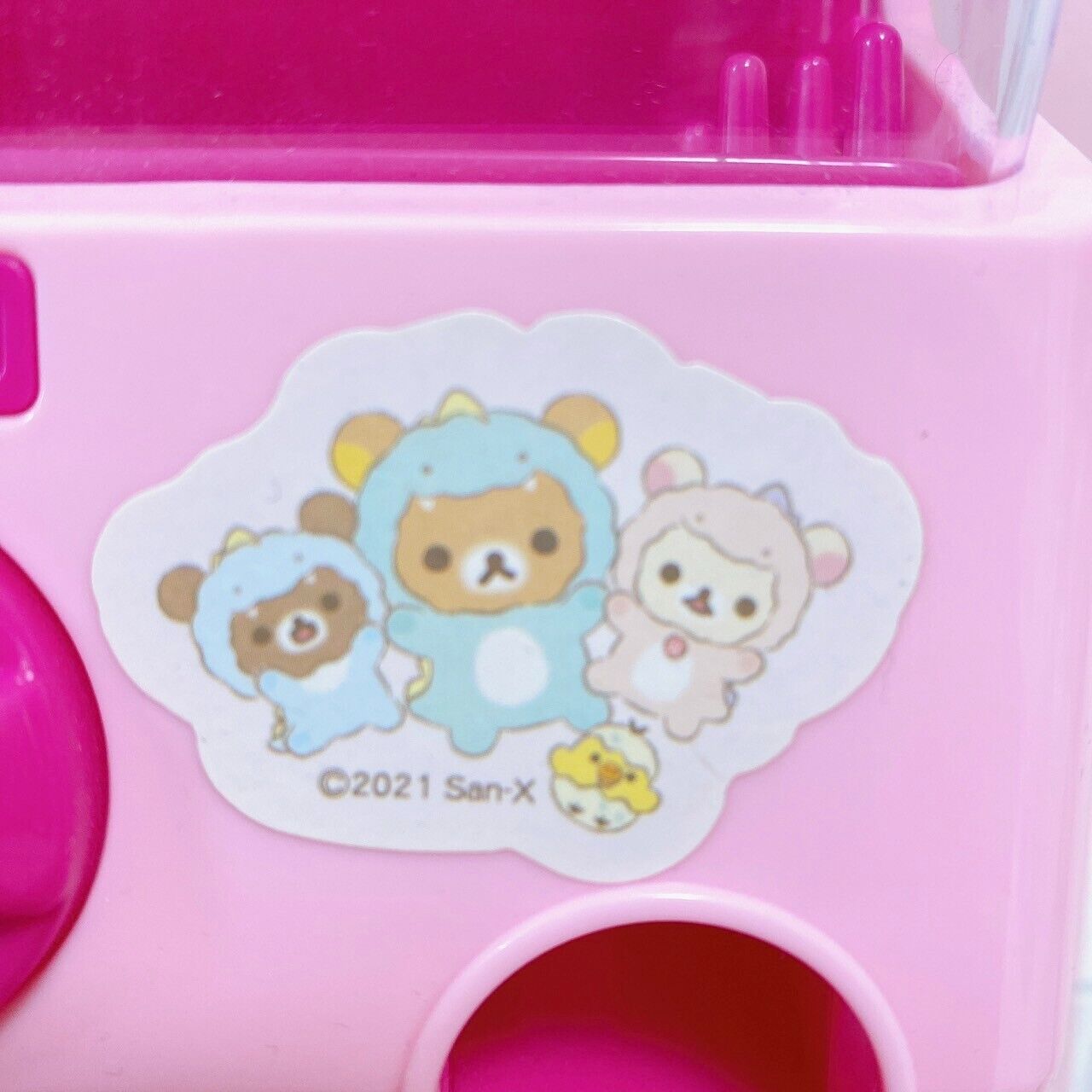 San-X Rilakkuma Korilakkuma Capsule Toy Machine Kiiroitori Chairoikoguma Bear